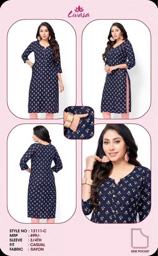 Livasa Basics 12111 Saize Set Fancy Kurti Collection